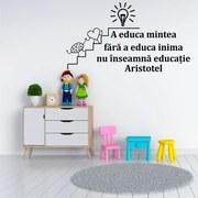 Sticker perete Educa mintea si inima