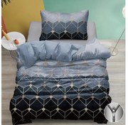 Lenjerie de pat ATHENA albastra din bumbac Dimensiune lenjerie de pat: 70 x 90 cm | 140 x 200 cm