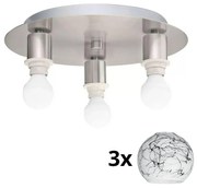 Plafonieră LED Eglo MY CHOICE 3xE14/4W/230V crom/alb/negru