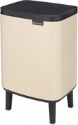 Cos de gunoi Brabantia Bo Small Hi 1010461, 7 l, Deschidere lina si silentioasa, Baza antiderapanta, bej