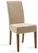 Scaun Bucatarie/Dining Digit Textil Bej Inchis Picioare Nuc