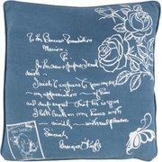 Husa decorativa pentru perna ROSE 45x45 cm, albastru