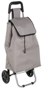 Carucior pentru cumparaturi 5FIVE Gri, cadru metalic, inaltime 92 cm, 30 litri