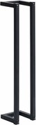 vidaXL Suport de prosoape, negru, 12,5 x 12,5 x 60 cm, fier