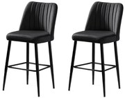 Set de scaune de bar Vento Anthracite and Black, 2buc., 2 buc.