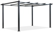 Barbados 3 x 3 m antracit Garden Point metalic patio pergola cadru