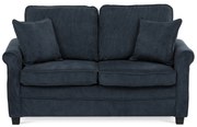 Canapea cu două locuri ASB-4170 BLUE2, manșetă,albastră