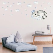 Autocolante de perete - Raton în nori