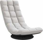 vidaXL Scaun pivotant pentru podea gri nor 70x51x79 cm material textil