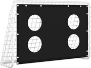 vidaXL Poartă de fotbal cu plasă de antrenament, 184x61x122 cm, oțel