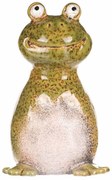 Decorațiune de grădină pentru gard Broască, 8 x 8x 14 cm, ceramică