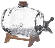 Butoiaş din sticlă cu robinet şi suport, 1 L