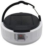 Lampă solară LED 2W 2V 6500K IPX4 2400mAh cu powerbank, neagră