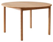 Masă de dining în culoare naturală rotundă extensibilă din lemn de stejar ø 120 cm Noor – Hammel Furniture