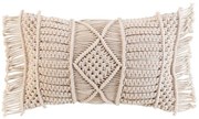 Perna decorativa din bumbac MACRALINA, macrame, 30 x 50 cm