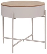 Măsuță auxiliară rotundă din metal ø 40 cm Sisco – House Nordic