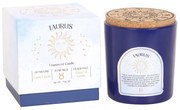 Lumanare zodiacala cu bucatele Lapis lazuli - Taur (aroma ambra si vanilie)