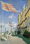 Reproducere The Hotel des Roches Noires at Trouville (1870), Claude Monet