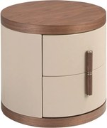 Noptiera design LUX Walnut-Leatherette Mink