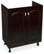 Corp inferior 60 cu 2 usi masca chiuveta Zebra MDF mustata wenge