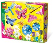 Set creativ mulaj si pictura - Fluturi cu glitter
