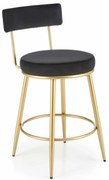 Scaun tip bar Harriet (Negru + Auriu). 1049522