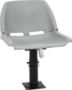 vidaXL Set scaun pliabil, 2 piese, fără pernă, gri, 48x51x41 cm