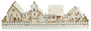 Decor iluminat de Crăciun Snow Village , 40 x 13 x8 cm, LED