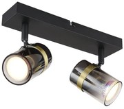 Aplica de perete / tavan 2L design industrial Trabby negru