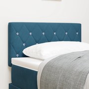 vidaXL Tăblie LED cu lumini cu bandă LED Albastru închis 80 cm Catifea