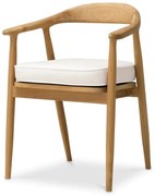 Scaun elegant design LUX Beale natur/ off-white