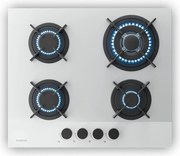 Klarstein Plită pe gaz Velaire, plită cu 4 arzătoare cu aprindere electrică, compatibilă cu gaz natural și GPL, 8000W, 60cm