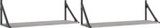 vidaXL Rafturi de perete, 2 buc., gri sonoma, 80x25x25,5 cm, lemn