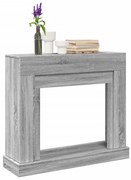 vidaXL Mască de șemineu, sonoma gri, 100x30x87,5 cm, lemn prelucrat