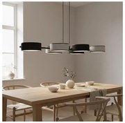 Lustră pe cablu DRUMZ 6xE14/10W/230V negru/gri