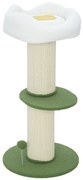 PawHut Ansamblu pentru Pisici, din Sisal și Pat în Formă de Floare Verde, 92cm | Aosom Romania
