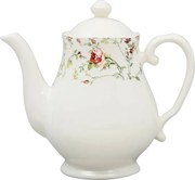 Ceainic din ceramica, cu model, Fleurs Champs