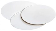 Aplica de perete LED ambientala CLOVER OVAL alba