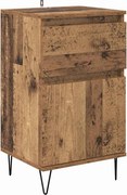 vidaXL Bufet cu sertar Lemn vechi 35 x 40 x 70 cm Lemn compozit