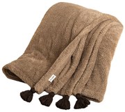 Cuvertură maro din micropluș, cocolino 160x200 cm Puffy – Mijolnir