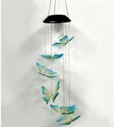 Lampă solară LED RGB 6xLED/1,2V 300 mAh IP44 - model fluture