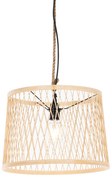 Lampă suspendată rustică pentru exterior din ratan 40 cm - Calamus