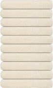 vidaXL Prosoape FROGN 10 buc., crem, 100x200 cm, 360 g/m²