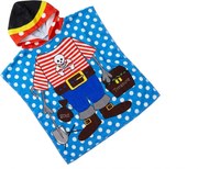Poncho pentru copii PIRAT SI COMOARA albastru Dimensiune: 60 x 120 cm
