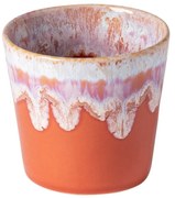 Cană albă/portocalie din gresie 210 ml Grespresso – Costa Nova