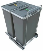 Elletipi Coș de gunoi încorporabil ECOFIL, 35 + 35l