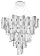 Lustra LED Art Deco de dimensiuni mari, realizata manual LA LOLLO 5XL White