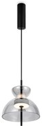 Lustra/Pendul LED design modern decorativ Bangkok 25cm, fumuriu