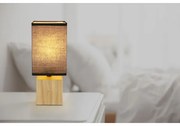 Lampă de masă VALENTINO 1xE27/7W/230V negru/maro Globo 21628B