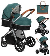 1 x Cărucior 2in1 Landou și Scaun sport reversibil - MOMI Limuru Green